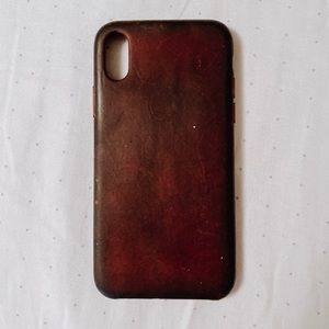 IPhone X leather Apple case
